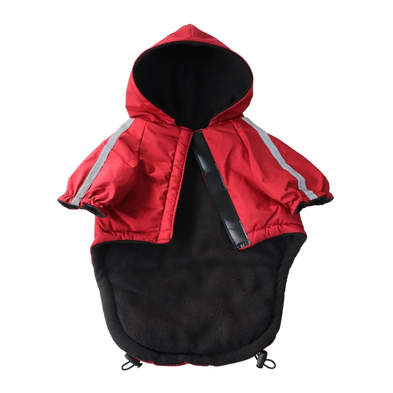 Autumn & Winter Waterproof Coat with Cotton Hooded Jacket