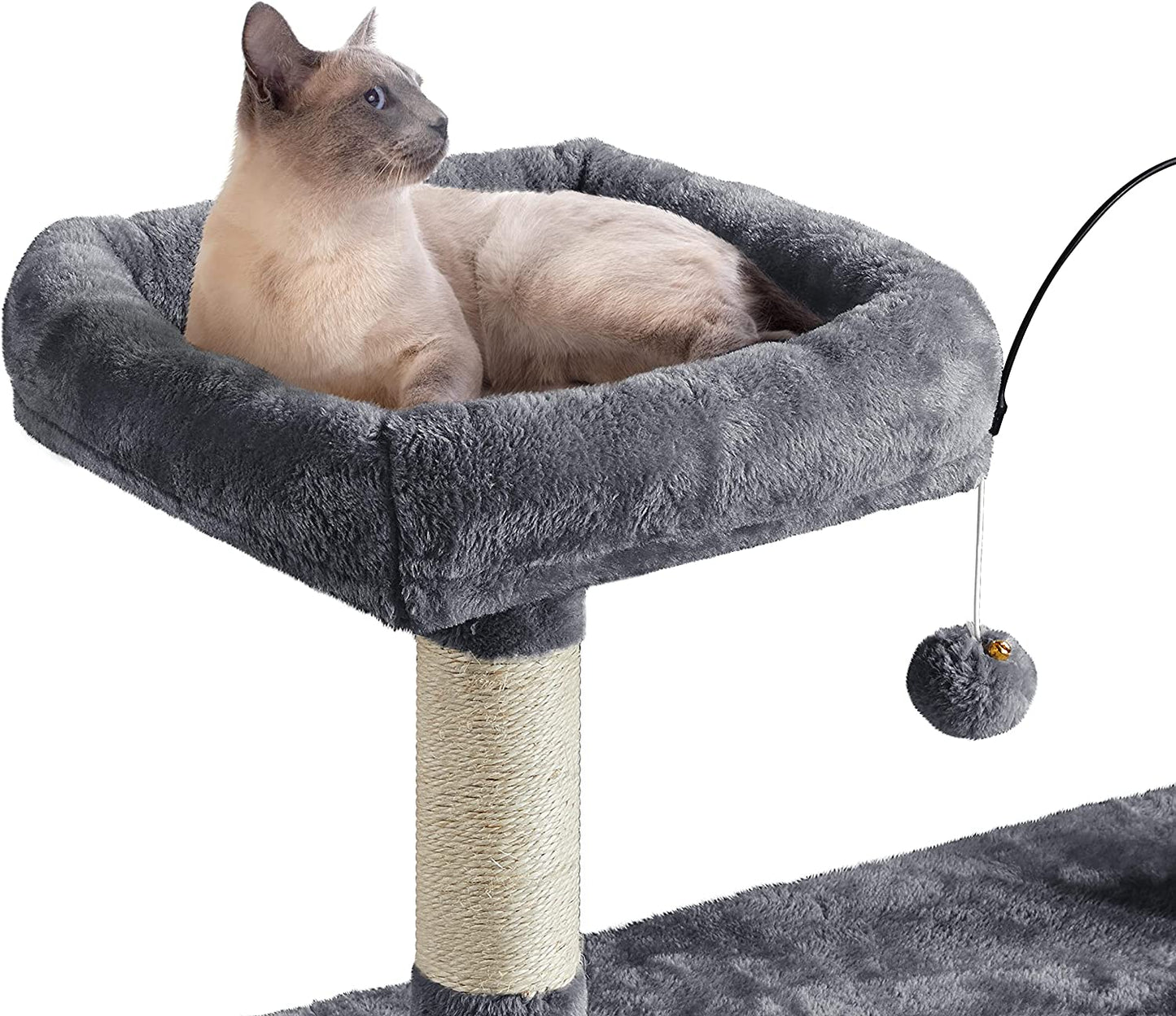 Multi-Level Cat Tree Cat Tower with Scratching Posts, Furniture Play Center and Plush Perch