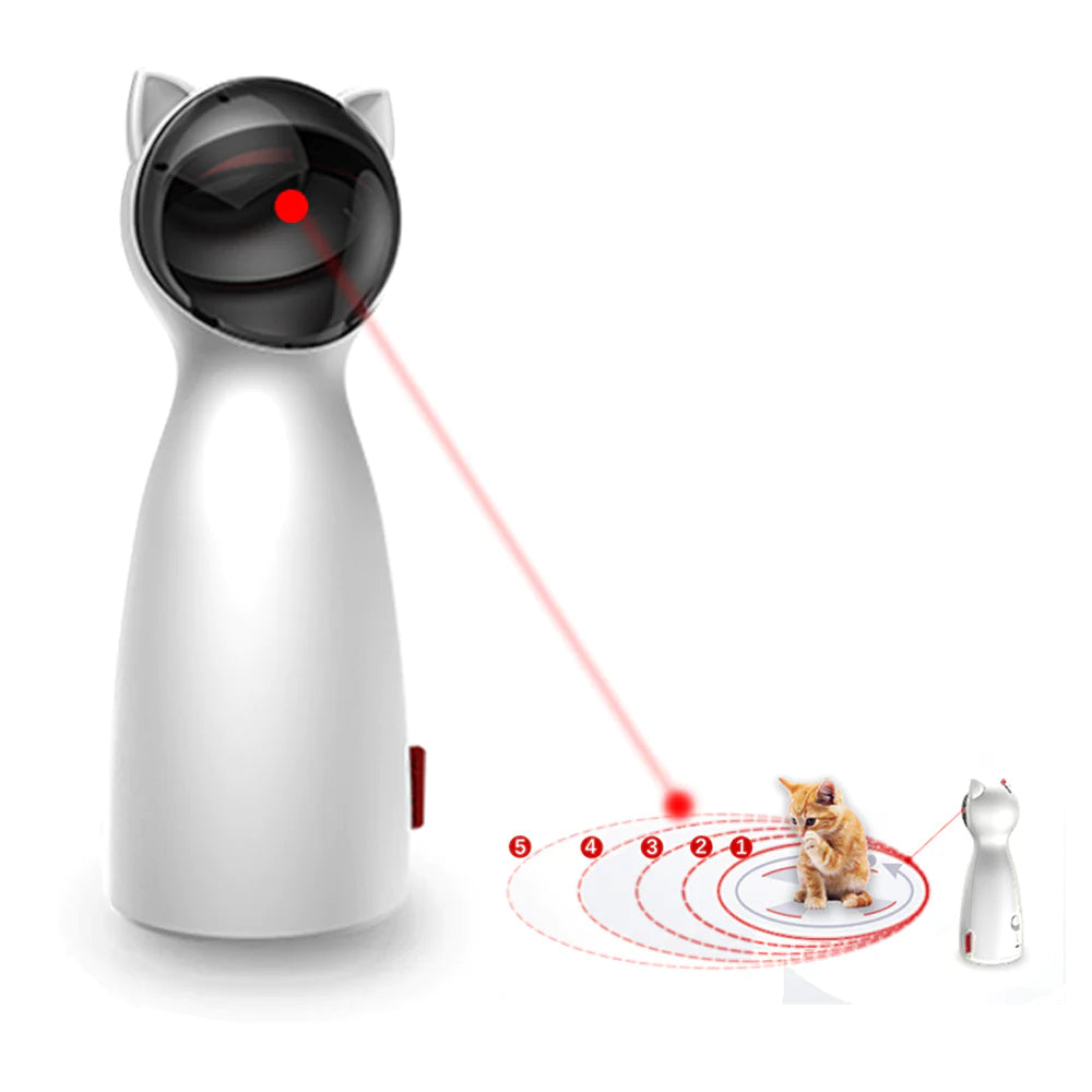 Automatic Interactive LED Laser Toy for Cats