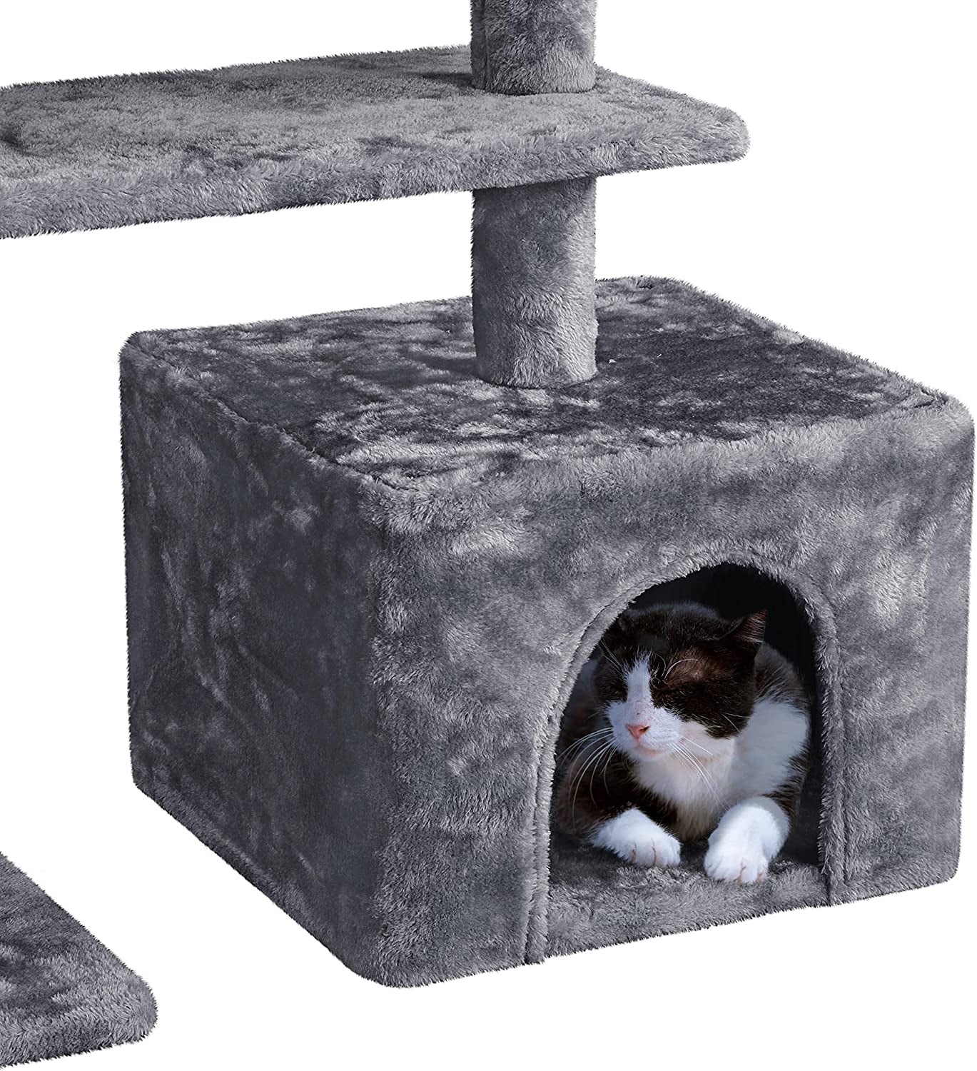Multi-Level Cat Tree Cat Tower with Scratching Posts, Furniture Play Center and Plush Perch